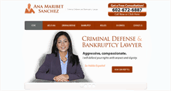 Desktop Screenshot of anasanchezlaw.com